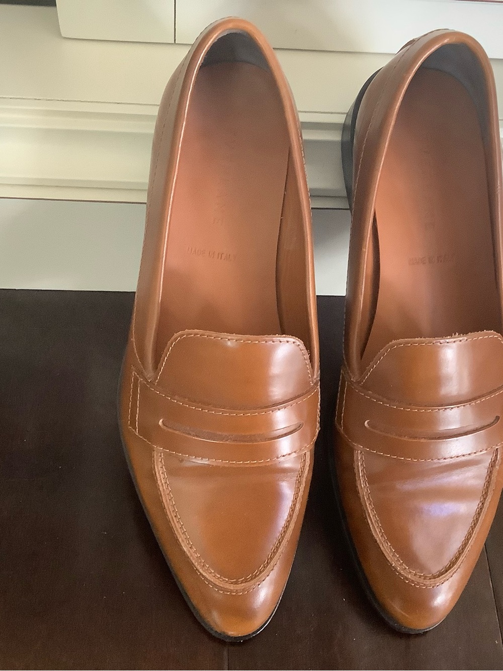 Everlane Classic Women's Penny Loafers in Cognac Brown